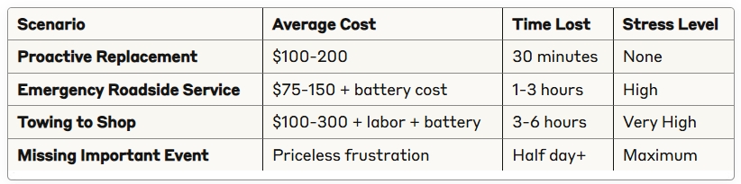 True Cost of a Dead Battery