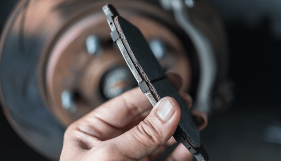 Worn Brake Pad