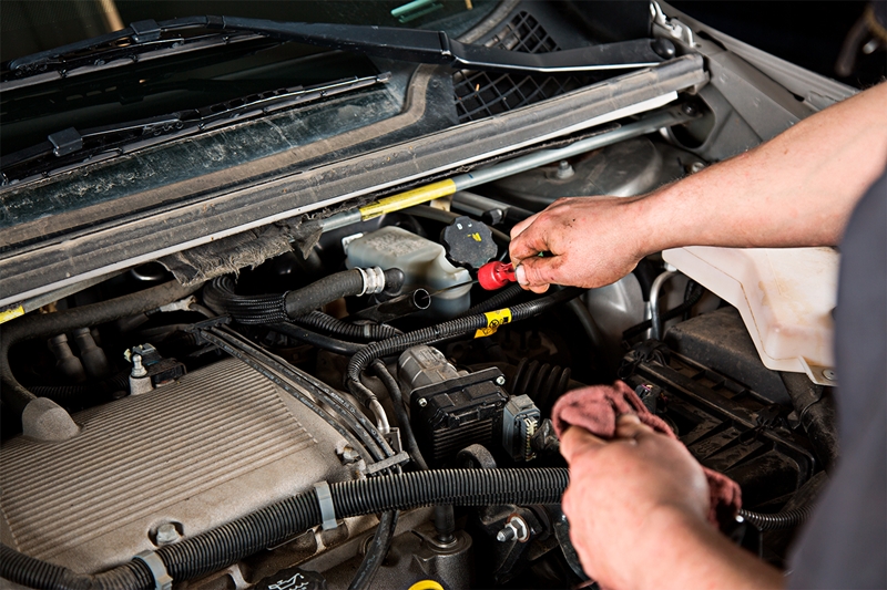 transmission fluid level check